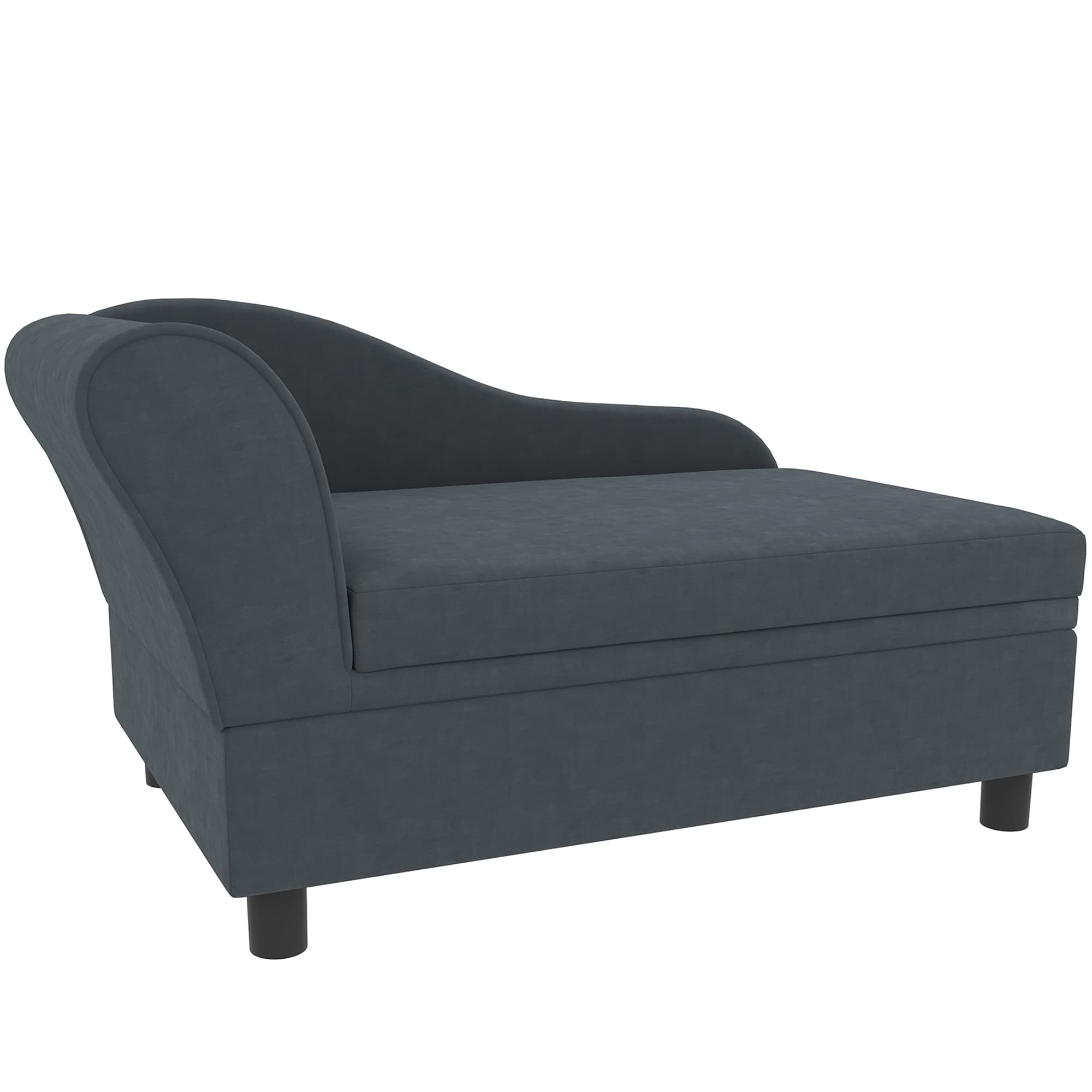 Pet Sofa Bed Couch With Storage, Pet Sofa For Cats And Small Dogs, Dark Gray