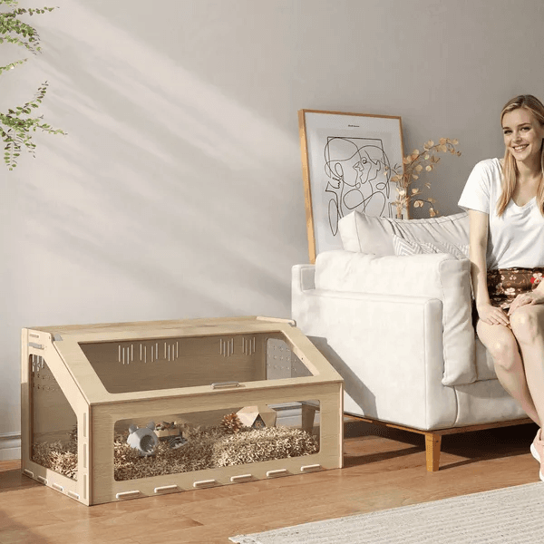 39 Inch Hamster Cage Habitat With Acrylic Window & Openable Top For  Hamster